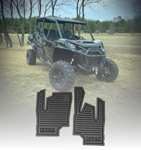 Photo of Can-Am Commander / Maverick Gen 2 Rubber Floor Mats by Terick Solutions - Premium UTV Rubber floor mats for UTVs / Side by Sides