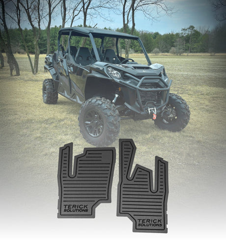Photo of Can-Am Commander / Maverick Gen 2 Rubber Floor Mats by Terick Solutions - Premium UTV Rubber floor mats for UTVs / Side by Sides