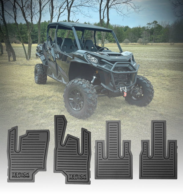 Photo of Can-Am Commander / Maverick Gen 2 Rubber Floor Mats by Terick Solutions - Premium UTV Rubber floor mats for UTVs / Side by Sides