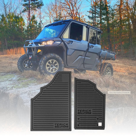 Photo of Can-Am Defender Rubber Floor Mats - 3/8" Recycled Rubber, Made in USA (2016-2025) by Terick Solutions - Premium UTV Rubber floor mats for UTVs / Side by Sides