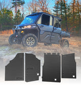 Photo of Can-Am Defender Rubber Floor Mats - 3/8" Recycled Rubber, Made in USA (2016-2025) by Terick Solutions - Premium UTV Rubber floor mats for UTVs / Side by Sides