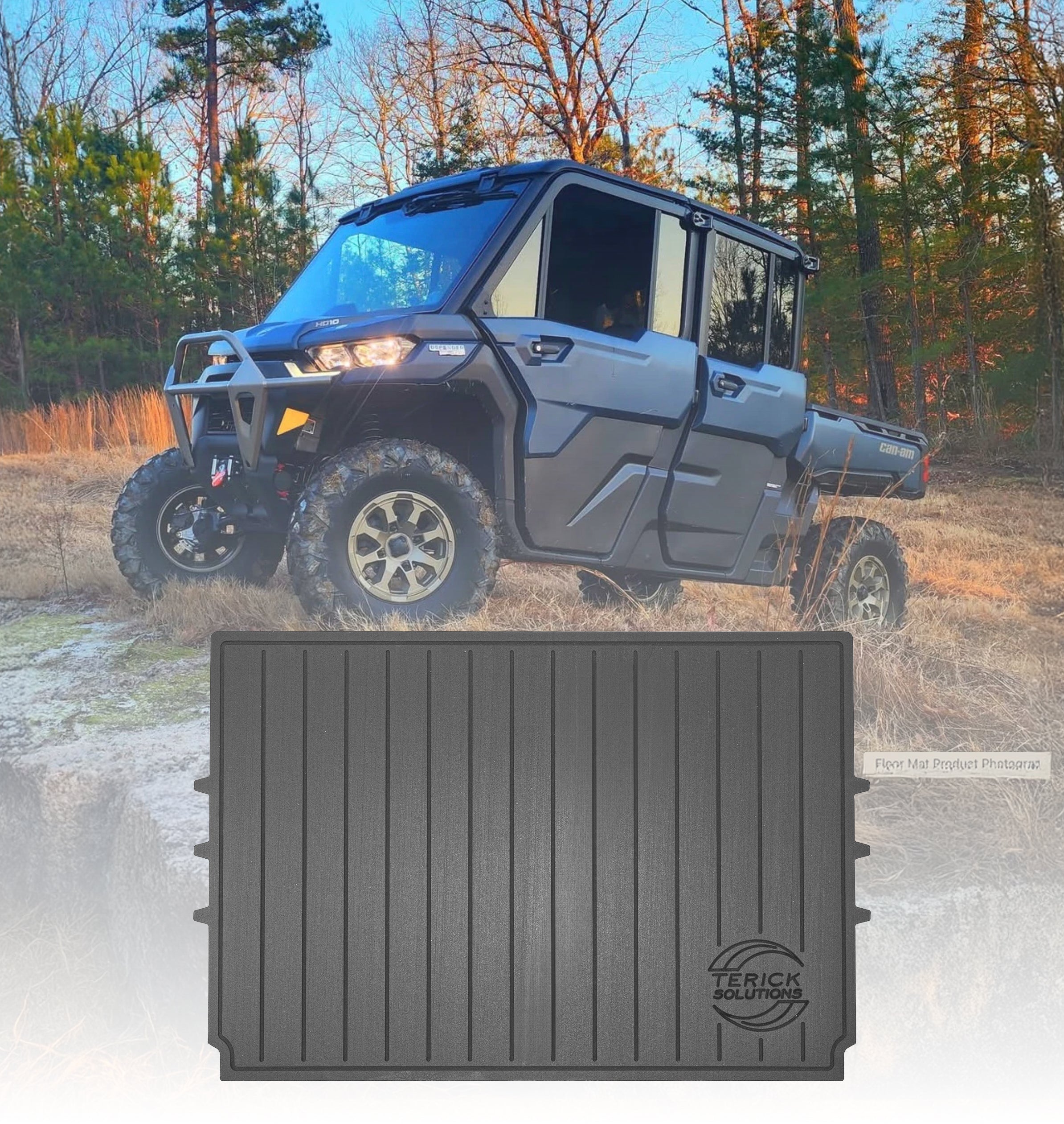 Photo of Can-Am Defender *New HD11* Rubber Floor Mats by Terick Solutions - Premium UTV Rubber floor mats for UTVs / Side by Sides
