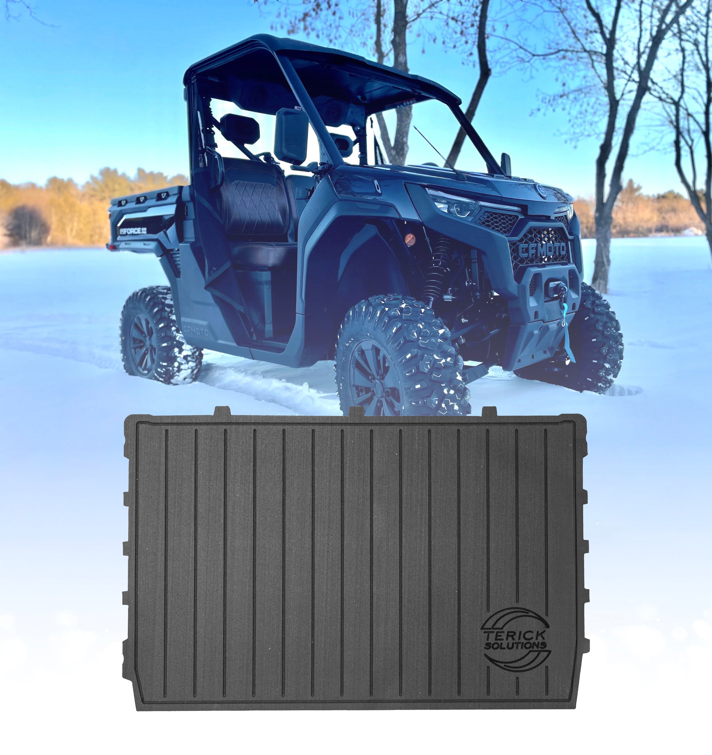 Photo of CFMOTO U10 PRO Rubber Floor Mats by Terick Solutions - Premium UTV Rubber floor mats for UTVs / Side by Sides