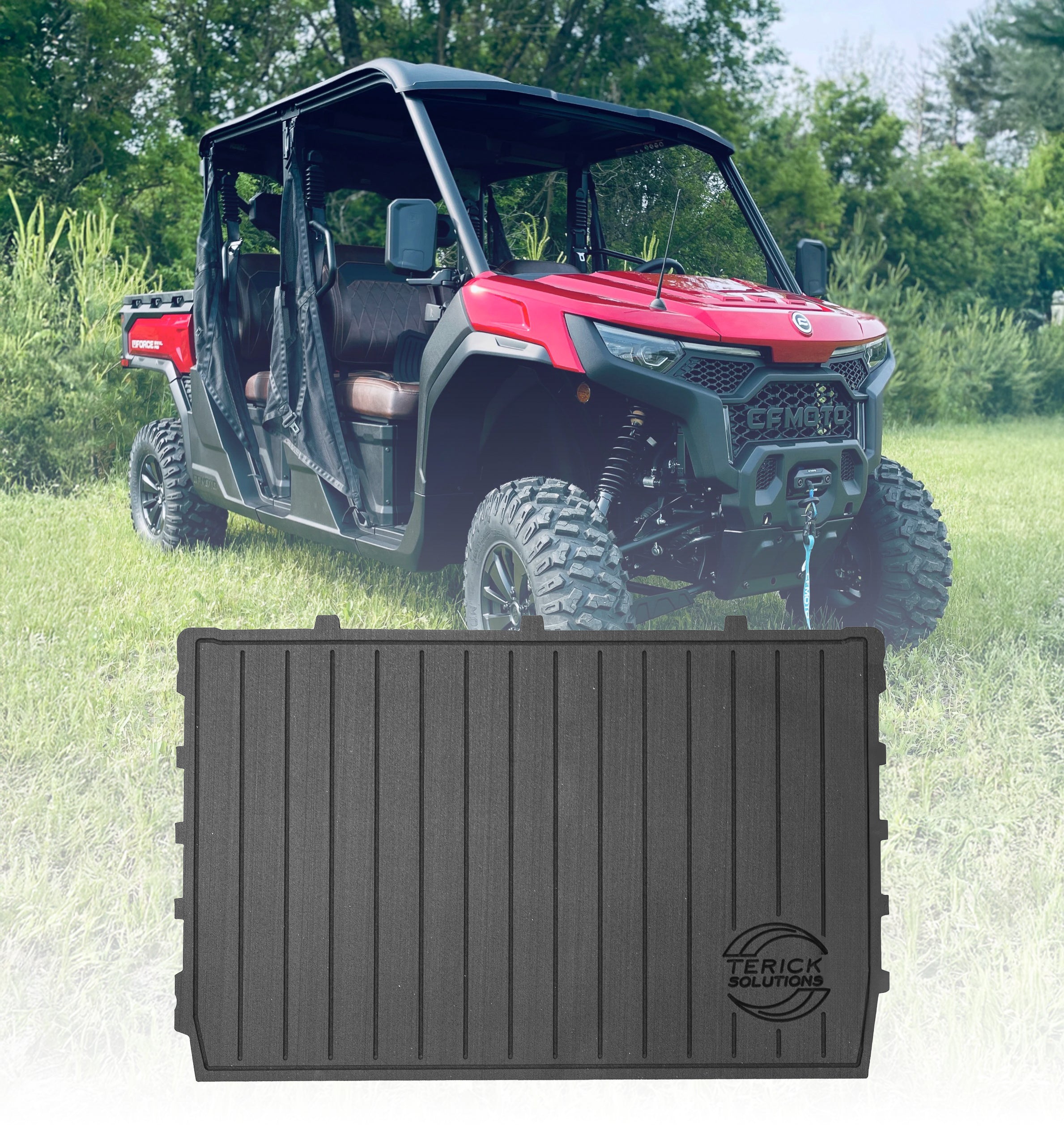 Photo of CFMOTO U10 XL PRO Rubber Floor Mats by Terick Solutions - Premium UTV Rubber floor mats for UTVs / Side by Sides