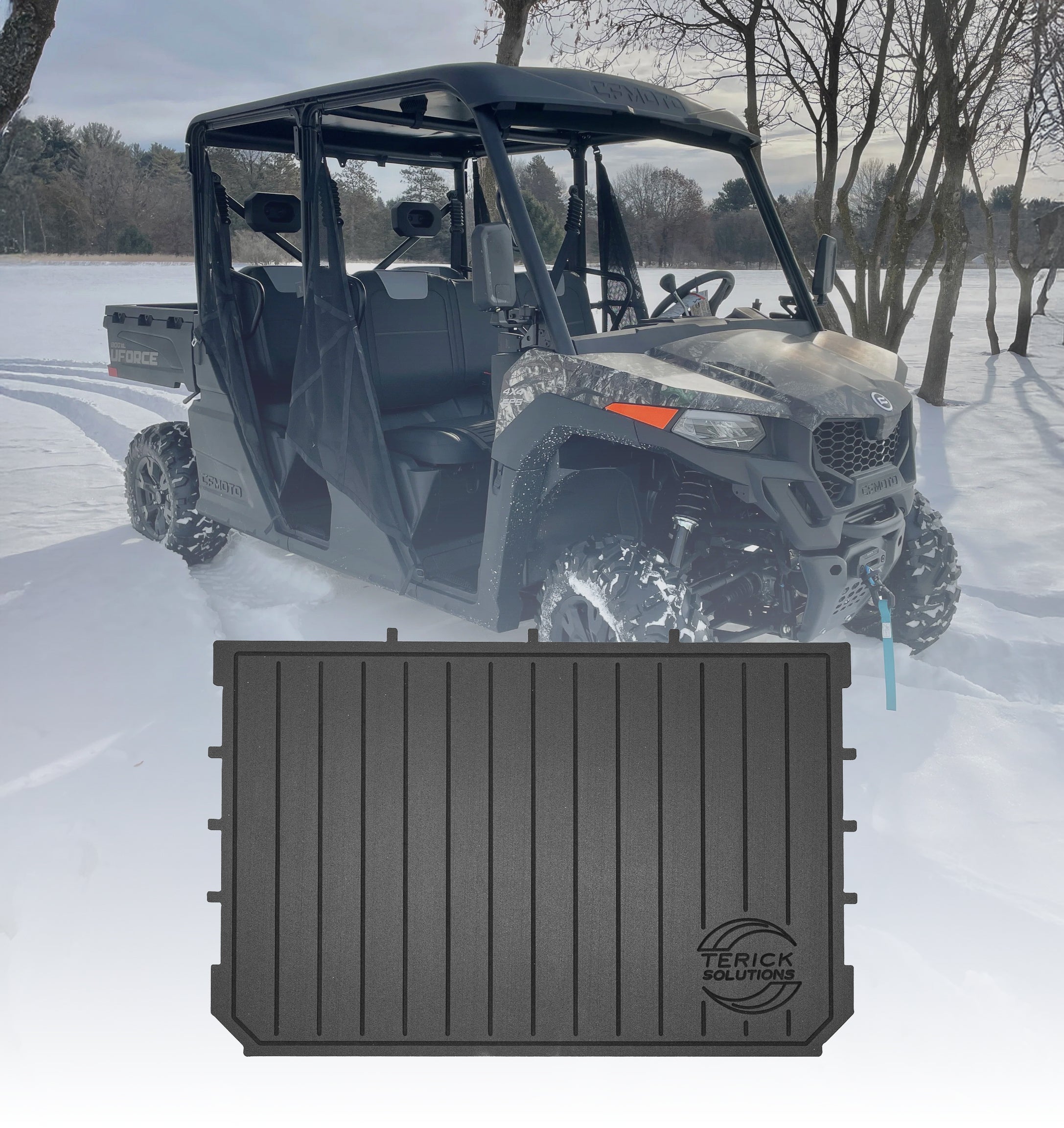 Photo of CFMOTO UFORCE 600 Rubber Floor Mats by Terick Solutions - Premium UTV Rubber floor mats for UTVs / Side by Sides