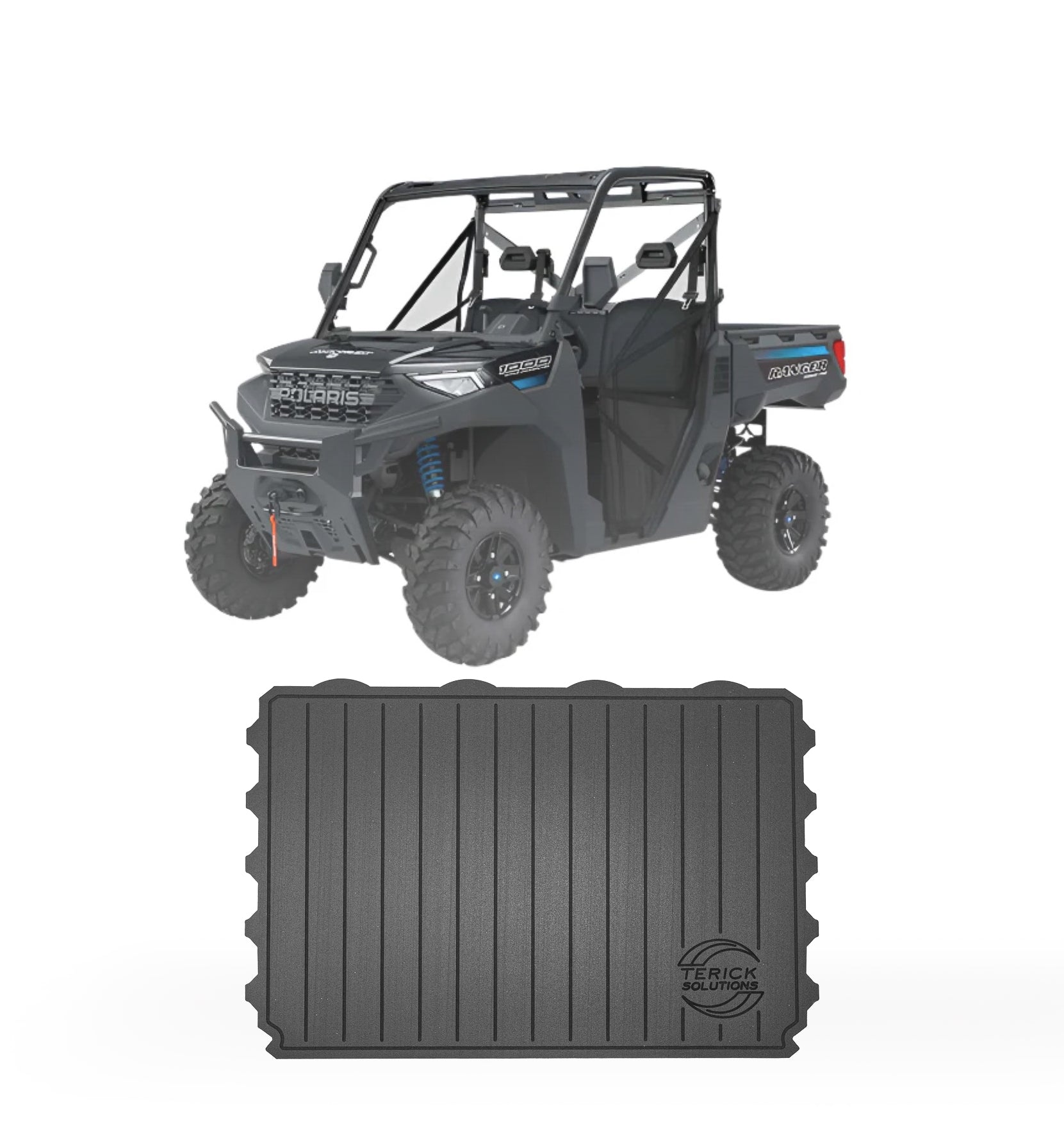Photo of Polaris Ranger Base/EPS/Premium 1000 Rubber Floor Mats (NON XP MODELS) by Terick Solutions - Premium UTV Rubber floor mats for UTVs / Side by Sides