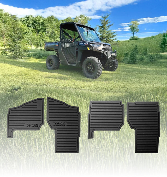 Photo of Polaris Ranger XP 1000 Rubber Floor Mats by Terick Solutions - Premium UTV Rubber floor mats for UTVs / Side by Sides