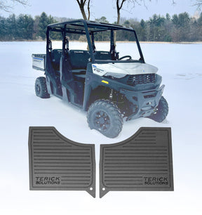 Photo of Polaris Ranger Mid Size 570 Rubber Floor Mats by Terick Solutions - Premium UTV Rubber floor mats for UTVs / Side by Sides