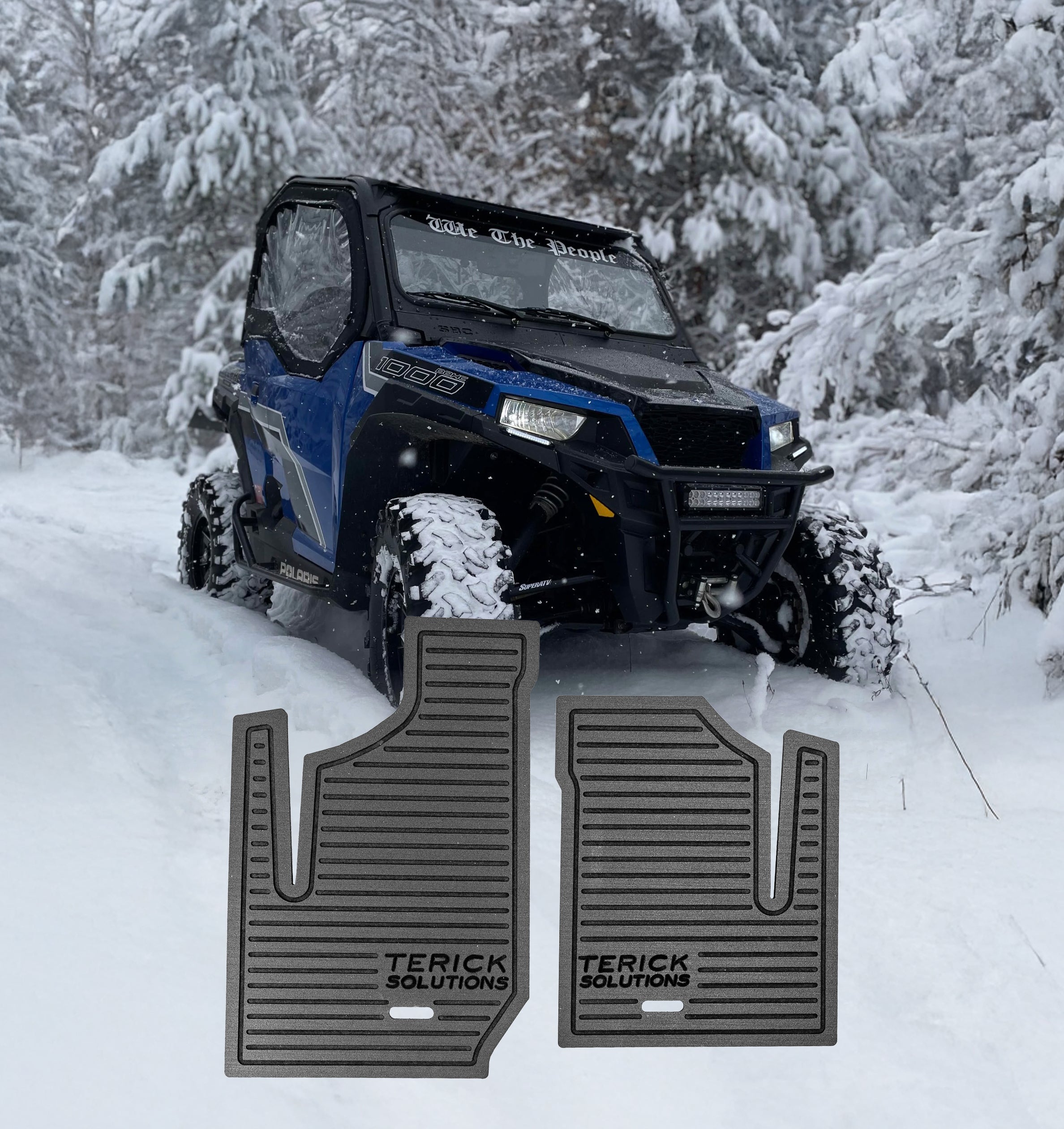 Photo of Polaris General Rubber Floor Mats by Terick Solutions - Premium UTV Rubber floor mats for UTVs / Side by Sides