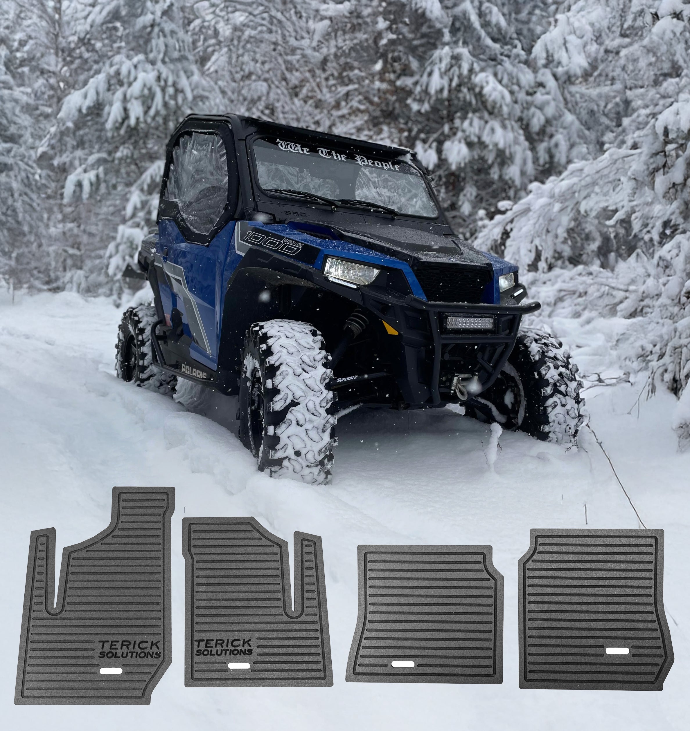Photo of Polaris General Rubber Floor Mats by Terick Solutions - Premium UTV Rubber floor mats for UTVs / Side by Sides