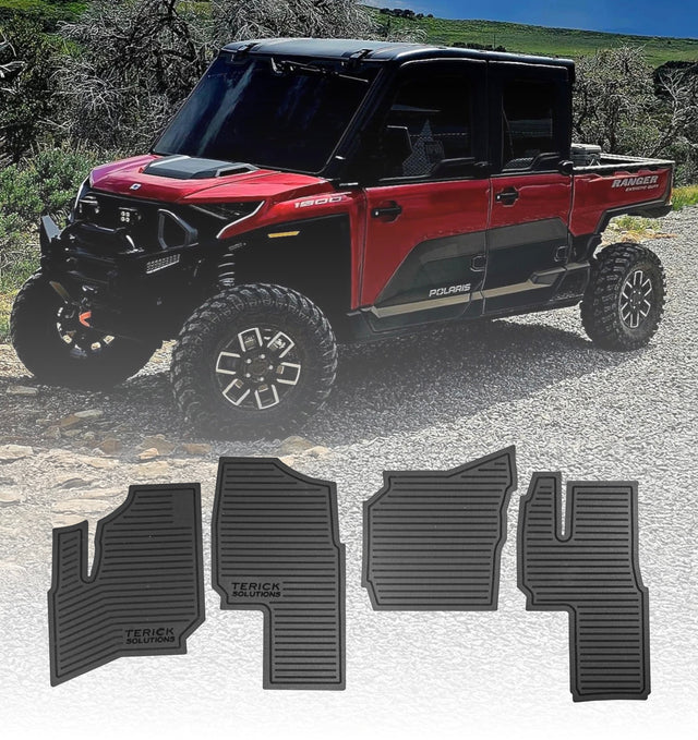Photo of Polaris Ranger XD 1500 Rubber Floor Mats by Terick Solutions - Premium UTV Rubber floor mats for UTVs / Side by Sides