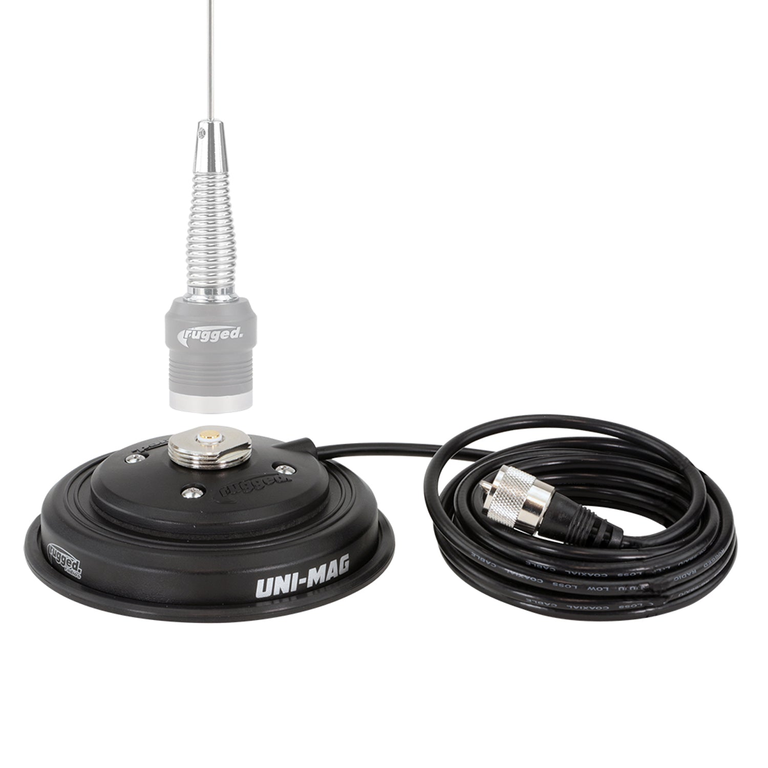 Photo of UNI-MAG Universal NMO or Magnetic Antenna Mount by Rugged Radios - Premium for UTVs / Side by Sides