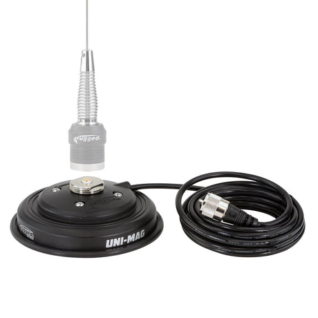 Photo of UNI-MAG Universal NMO or Magnetic Antenna Mount by Rugged Radios - Premium for UTVs / Side by Sides