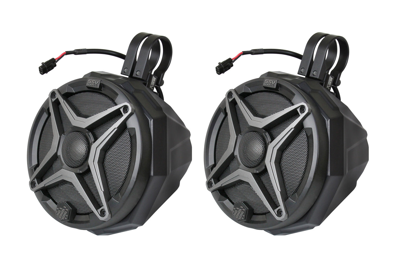 Photo of SSV Works - Universal 6.5in Cage-Mounted Speaker-Pods by SSV Works - Premium for UTVs / Side by Sides