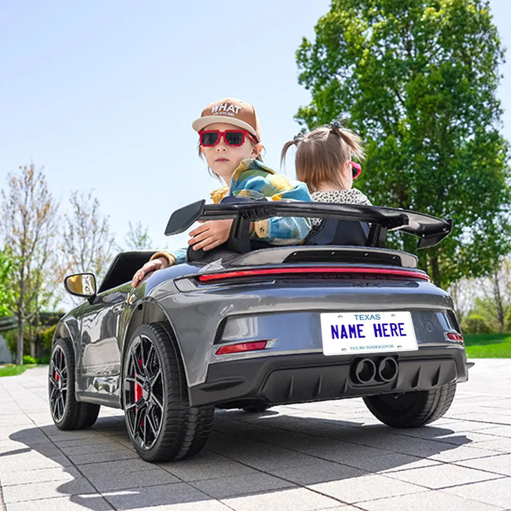 Photo of Custom Kids’ Ride-On Car License Plate by Freddo Toys - Premium for UTVs / Side by Sides