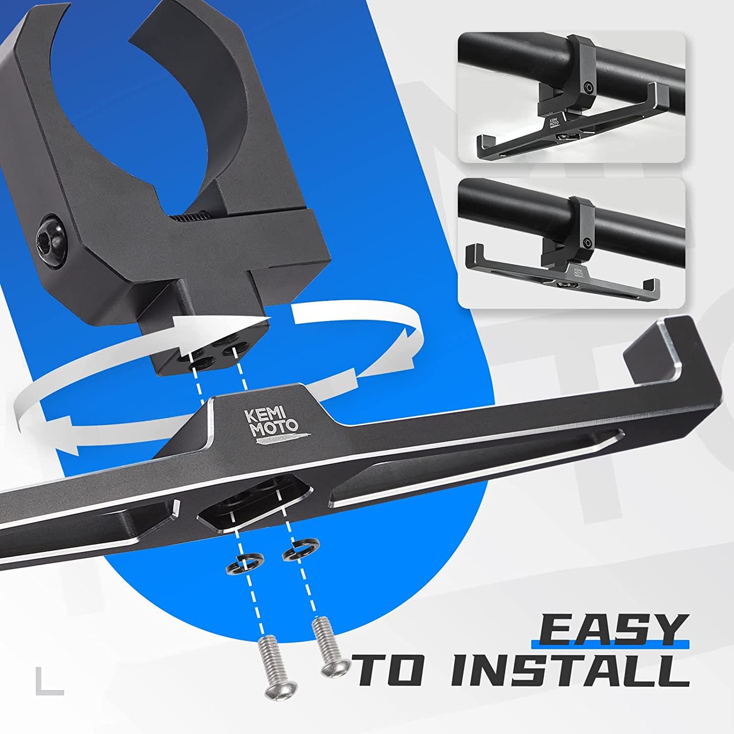 Photo of UTV Headset Hanger Helmet For 1.5"-2" Roll Cage by Kemimoto - Premium for UTVs / Side by Sides
