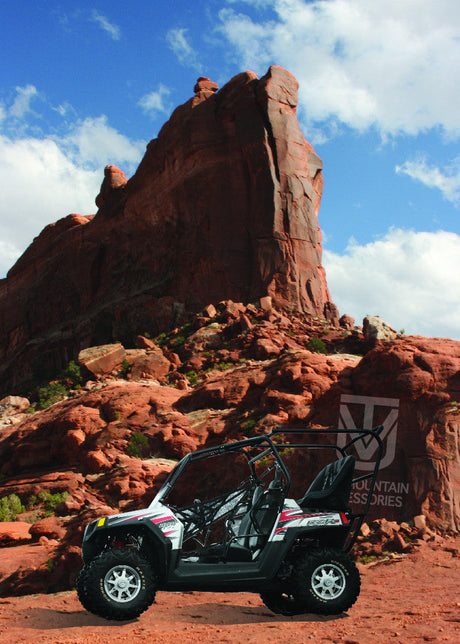Photo of RZR 800 Back Seat and Roll Cage Kit (2008-2014) by UTV Mountain Accessories - Premium Backseat and Roll Cage for UTVs / Side by Sides