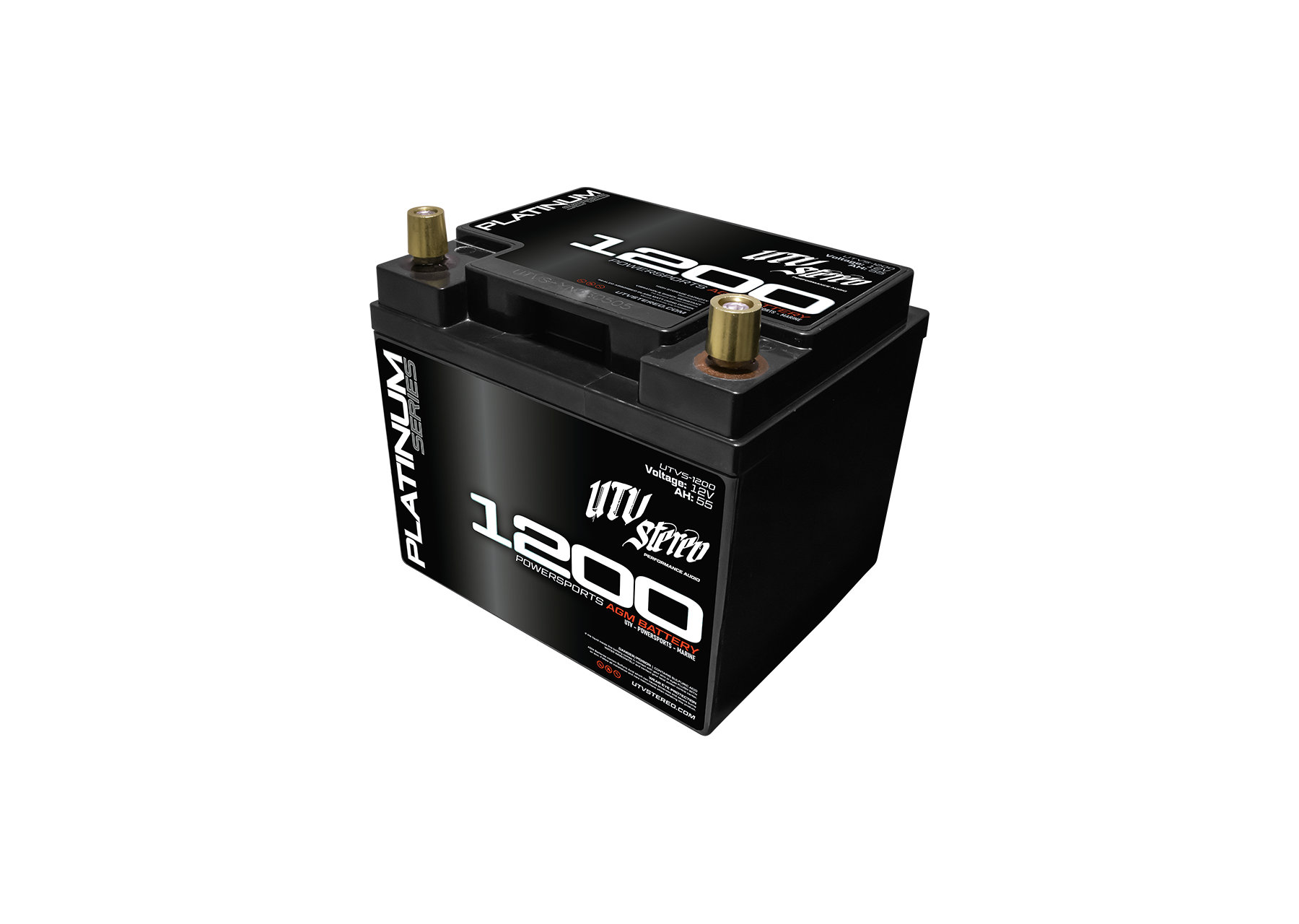 Photo of Platinum Series AGM 1200 Battery | UTVS-1200 by UTV Stereo - Premium Powersports AGM Battery for UTVs / Side by Sides
