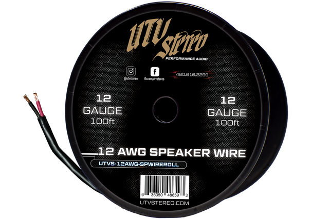 Photo of 12 AWG Speaker Wire Roll - 12ft | UTVS-12AWG-SPWIRE-12 by UTV Stereo - Premium Subwoofer Speaker Wire for UTVs / Side by Sides