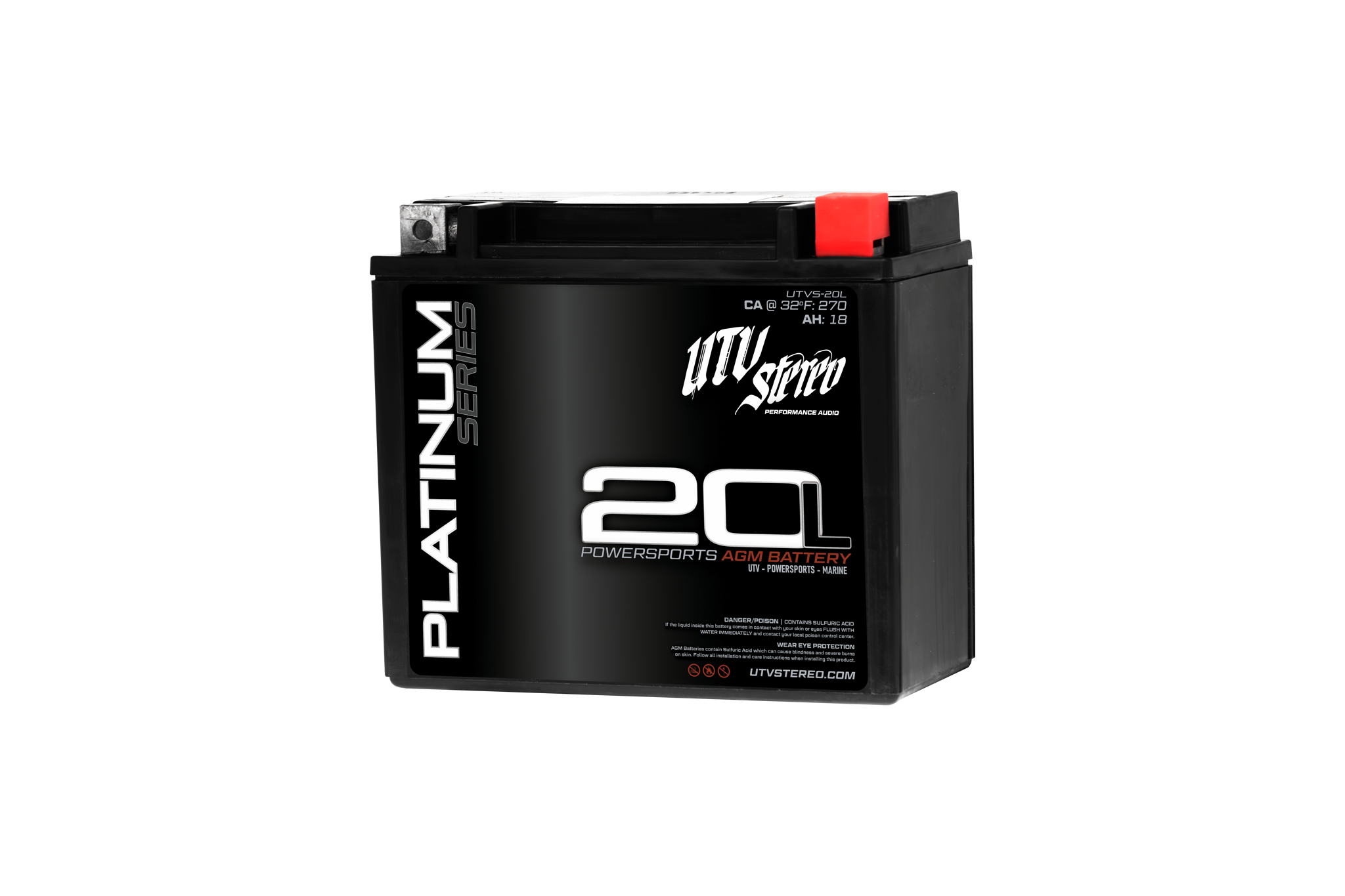 Photo of Platinum Series AGM 20L Battery | UTVS-20L by UTV Stereo - Premium Can-Am X3 Battery for UTVs / Side by Sides