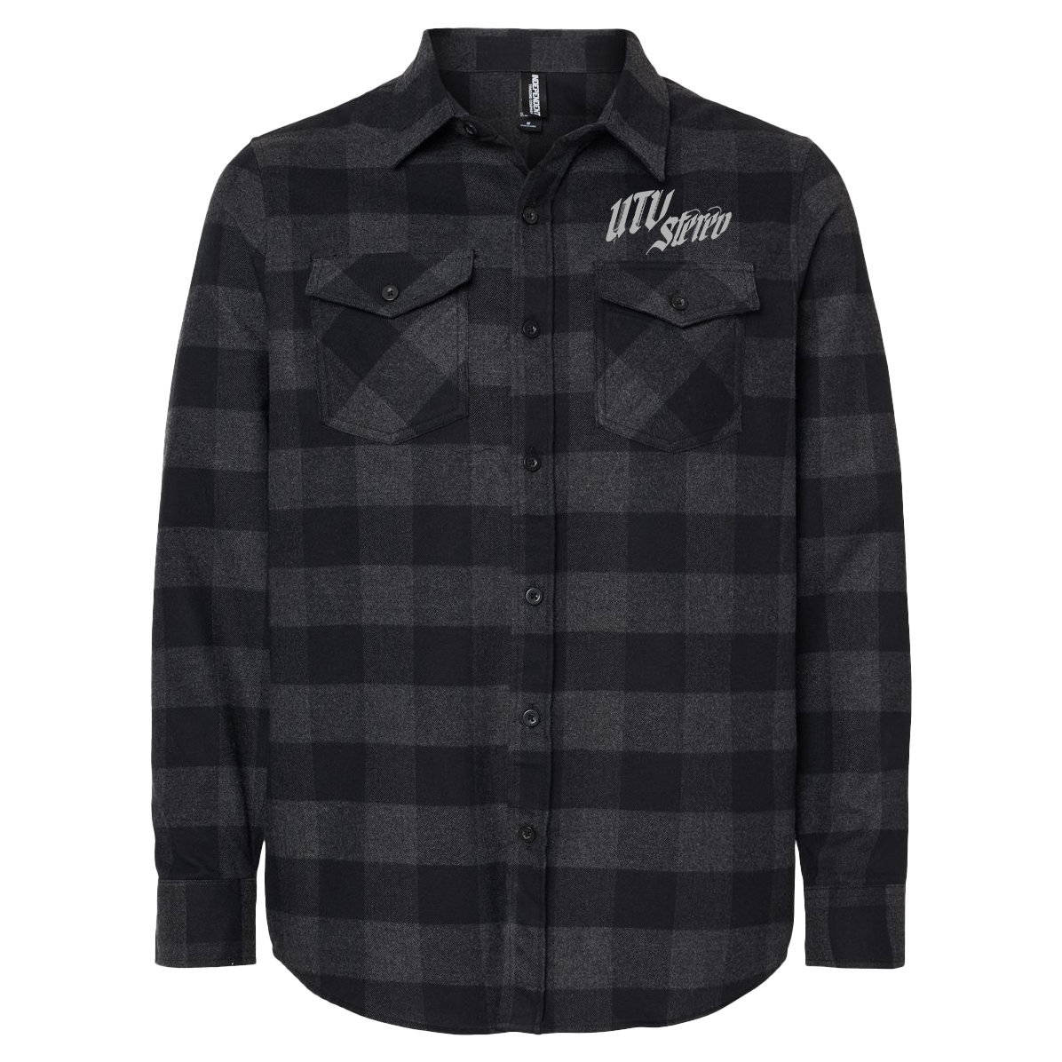 Photo of UTV Stereo Unisex Embroidered Flannel | UTVS-A-FLANNEL-U-CHR by UTV Stereo - Premium Merch for UTVs / Side by Sides