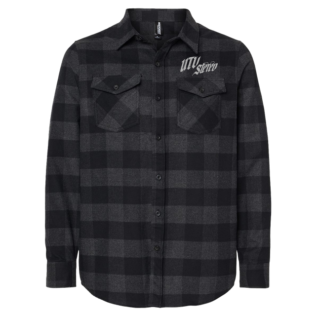Photo of UTV Stereo Unisex Embroidered Flannel | UTVS-A-FLANNEL-U-CHR by UTV Stereo - Premium Merch for UTVs / Side by Sides