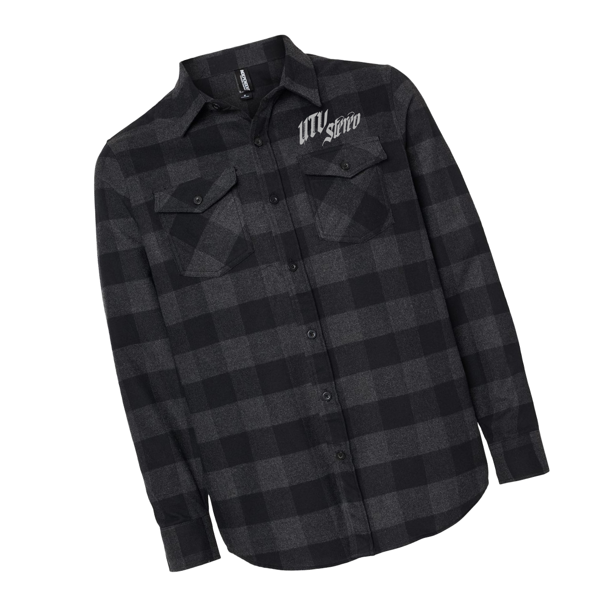 Photo of UTV Stereo Unisex Embroidered Flannel | UTVS-A-FLANNEL-U-CHR by UTV Stereo - Premium Merch for UTVs / Side by Sides