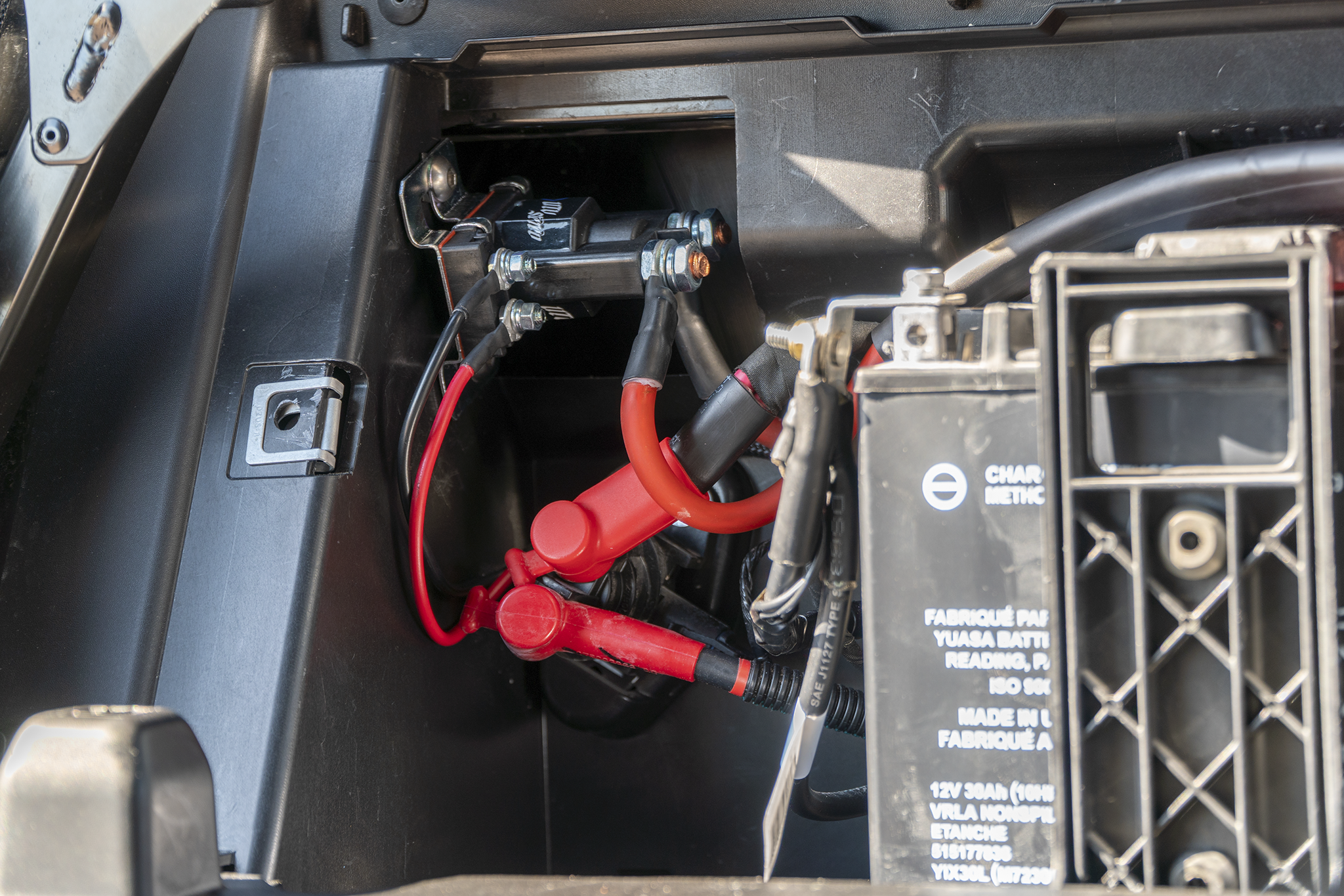Photo of Can-Am® Defender 2nd Battery Kit | UTVS-DEF-2BATT-KIT by UTV Stereo - Premium Defender 2nd Battery Kit for UTVs / Side by Sides
