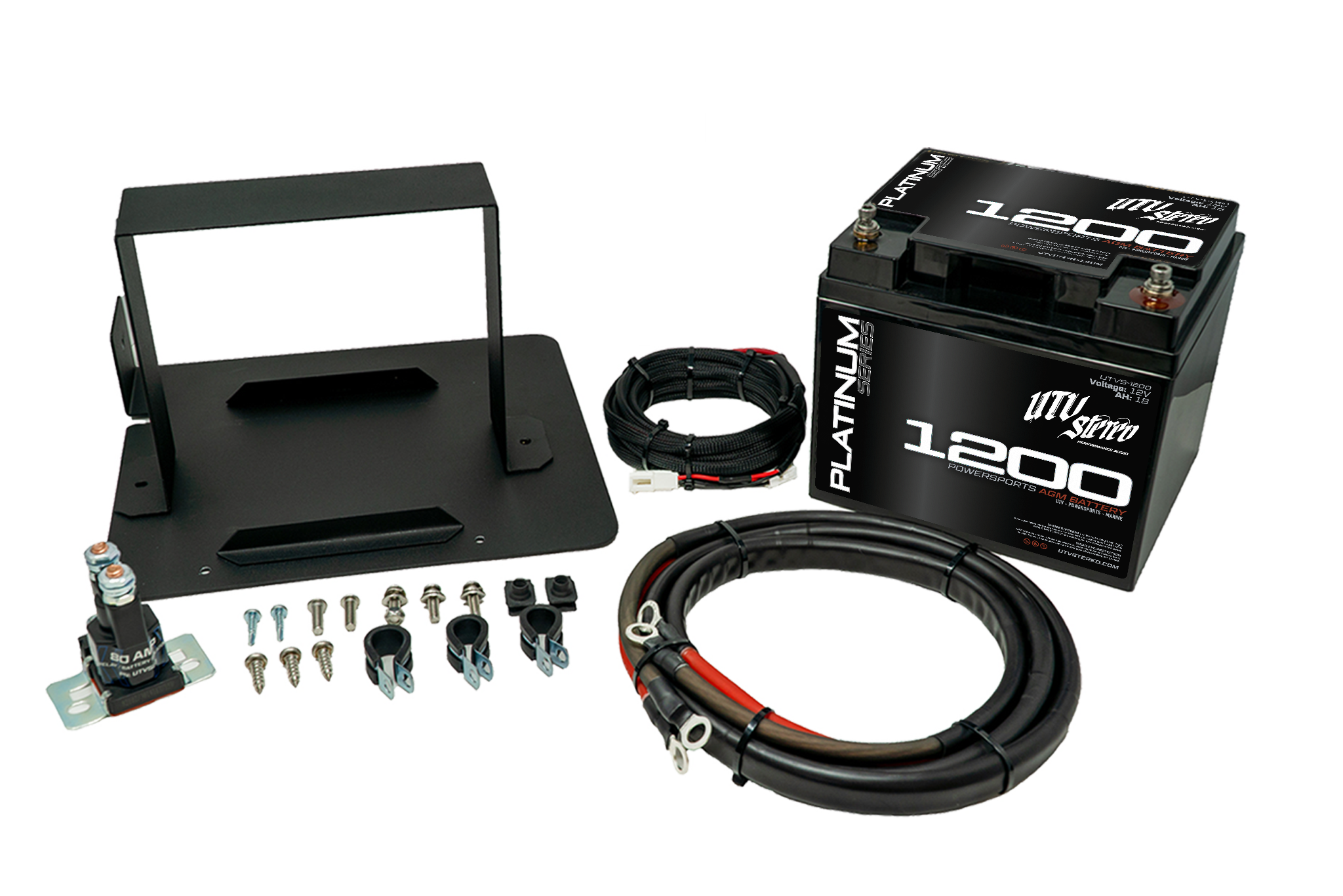 Photo of Can-Am® Defender 2nd Battery Kit | UTVS-DEF-2BATT-KIT by UTV Stereo - Premium Defender 2nd Battery Kit for UTVs / Side by Sides