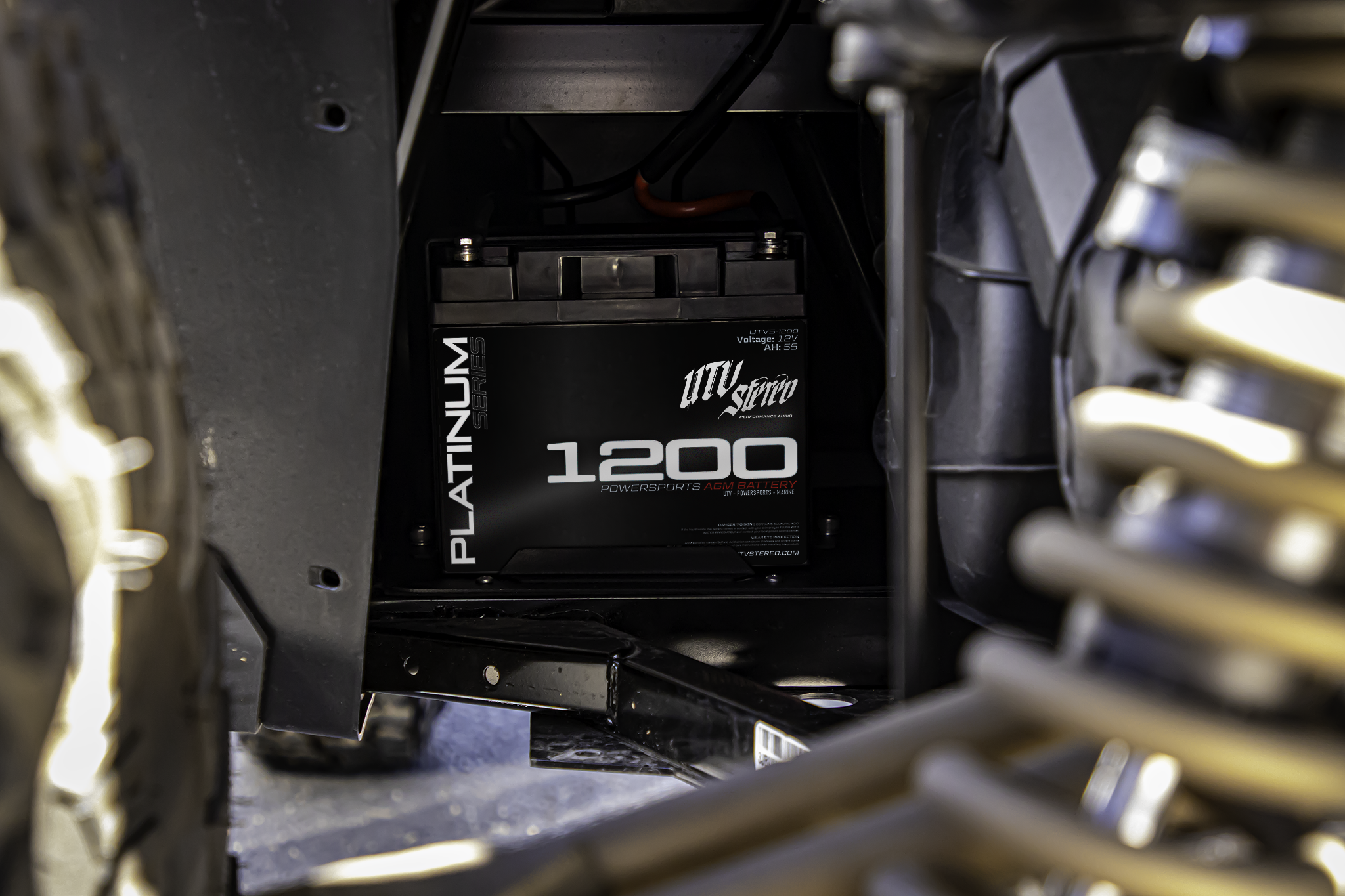 Photo of Can-Am® Defender 2nd Battery Mount Only (No Battery) | UTVS-DEF-2BATT-MT by UTV Stereo - Premium Defender 2nd Battery Kit for UTVs / Side by Sides