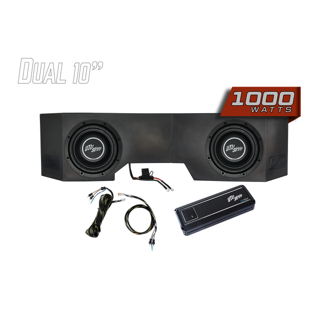 Photo of Can-Am® Defender 1000W Dual 10" Subwoofer Kit | UTVS-DEF-SUB-1000-2 by UTV Stereo - Premium Can-Am Defender Subwoofer Enclosure for UTVs / Side by Sides
