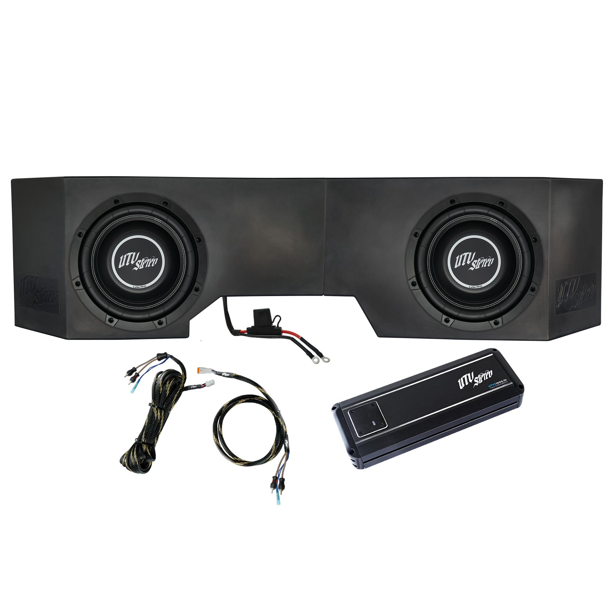 Photo of Can-Am® Defender 1000W Dual 10" Subwoofer Kit | UTVS-DEF-SUB-1000-2 by UTV Stereo - Premium Can-Am Defender Subwoofer Enclosure for UTVs / Side by Sides