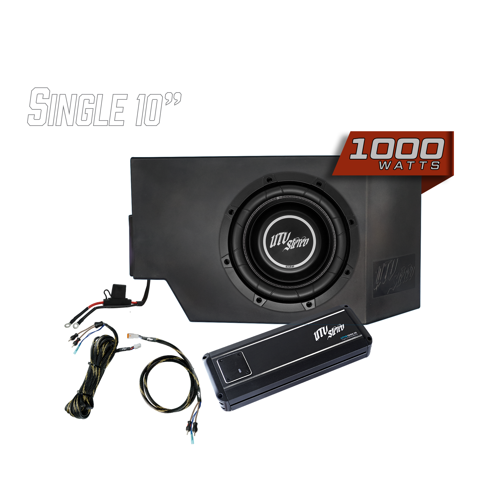Photo of Can-Am® Defender 1000W Single Driver Side 10" Subwoofer Kit | UTVS-DEF-SUB-1000-DRIVER by UTV Stereo - Premium Can-Am Defender Subwoofer Enclosure for UTVs / Side by Sides