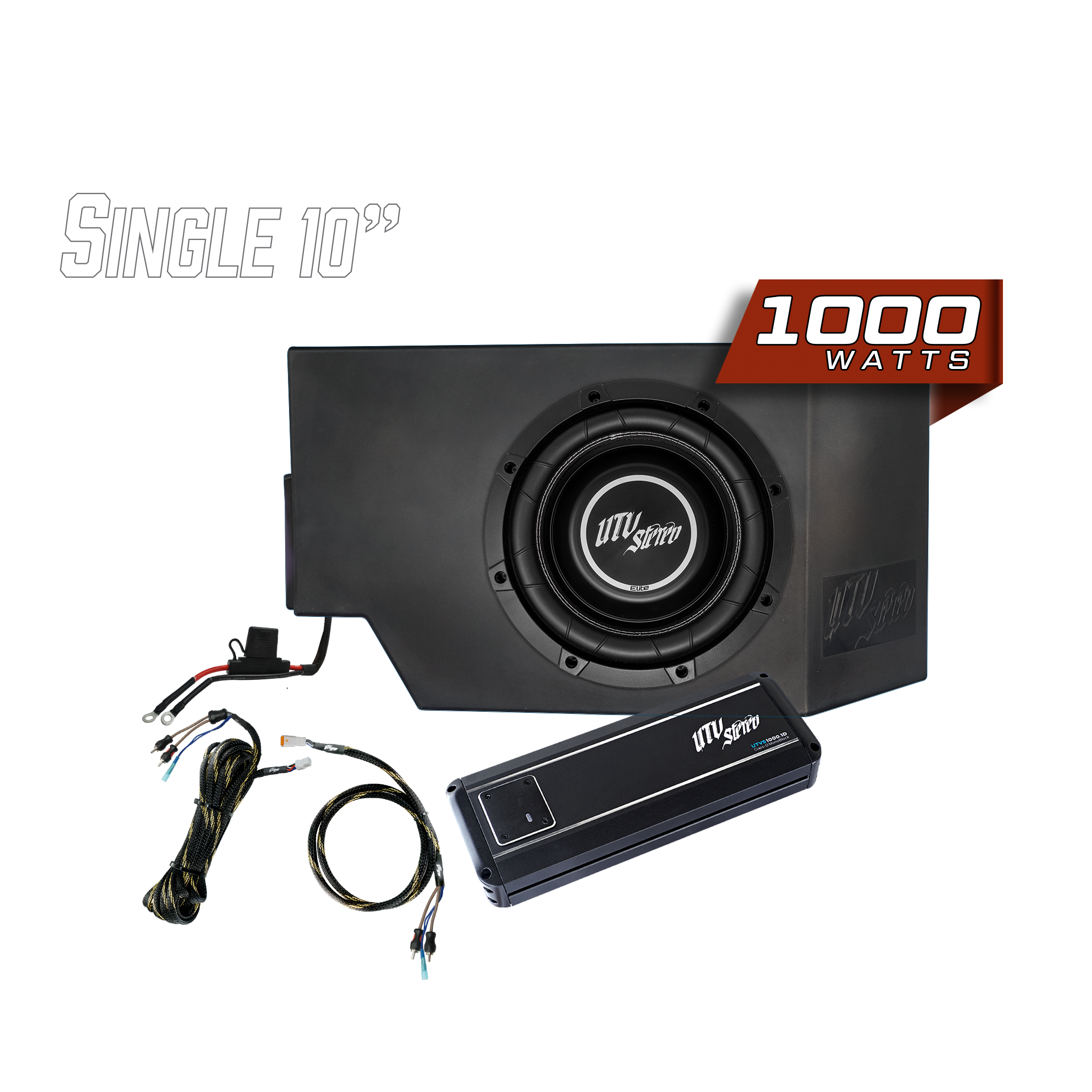Photo of Can-Am® Defender 1000W Single Driver Side 10" Subwoofer Kit | UTVS-DEF-SUB-1000-DRIVER by UTV Stereo - Premium Can-Am Defender Subwoofer Enclosure for UTVs / Side by Sides