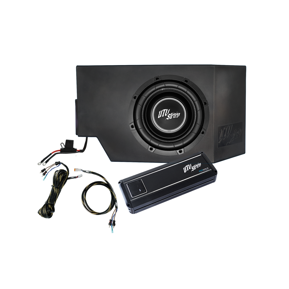 Can-Am® Defender HD10 1000W Single Passenger Side 10" Subwoofer Kit | UTVS-DEF-SUB-1000