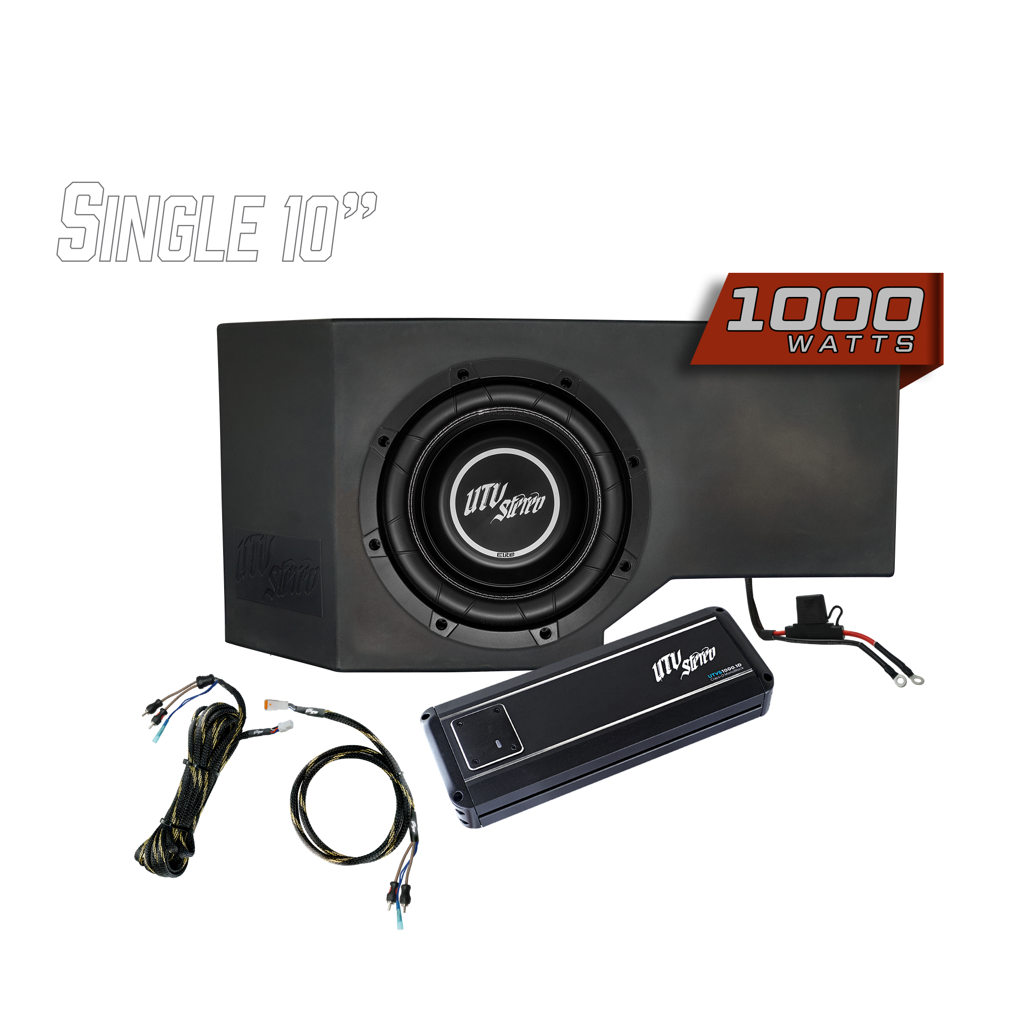 Photo of Can-Am® Defender 1000W Single Passenger Side 10" Subwoofer Kit | UTVS-DEF-SUB-1000-PASS by UTV Stereo - Premium Can-Am Defender Subwoofer Enclosure for UTVs / Side by Sides