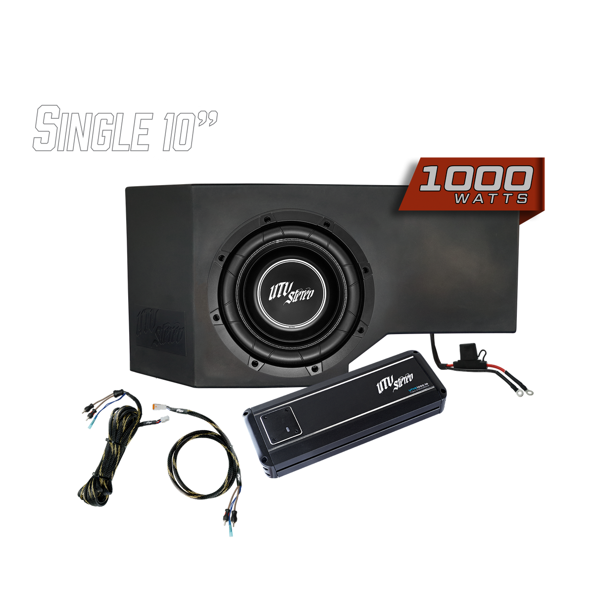 Can-Am® Defender HD10 1000W Single Passenger Side 10" Subwoofer Kit | UTVS-DEF-SUB-1000