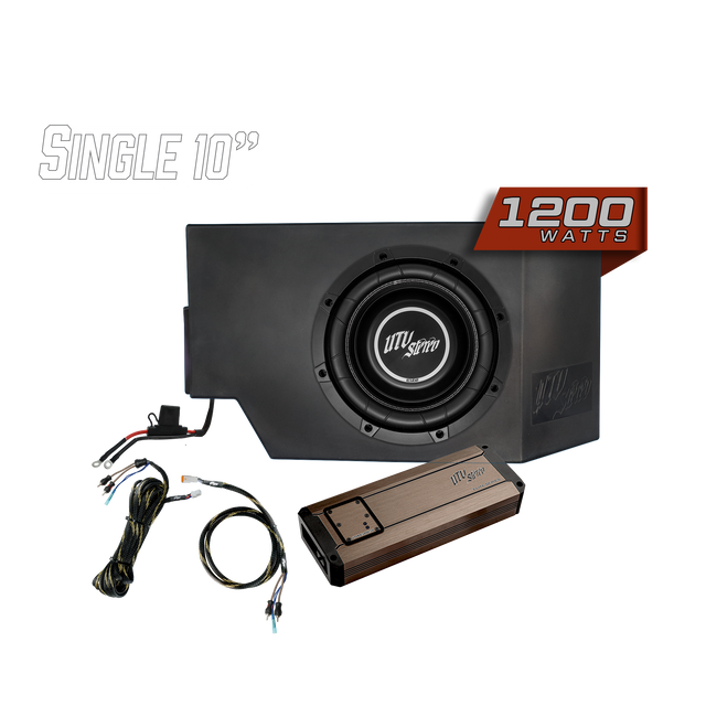 Photo of Can-Am® Defender 1200W Single Driver Side 10" Subwoofer Kit | UTVS-DEF-SUB-1200-DRIVER by UTV Stereo - Premium Can-Am Defender Subwoofer Enclosure for UTVs / Side by Sides