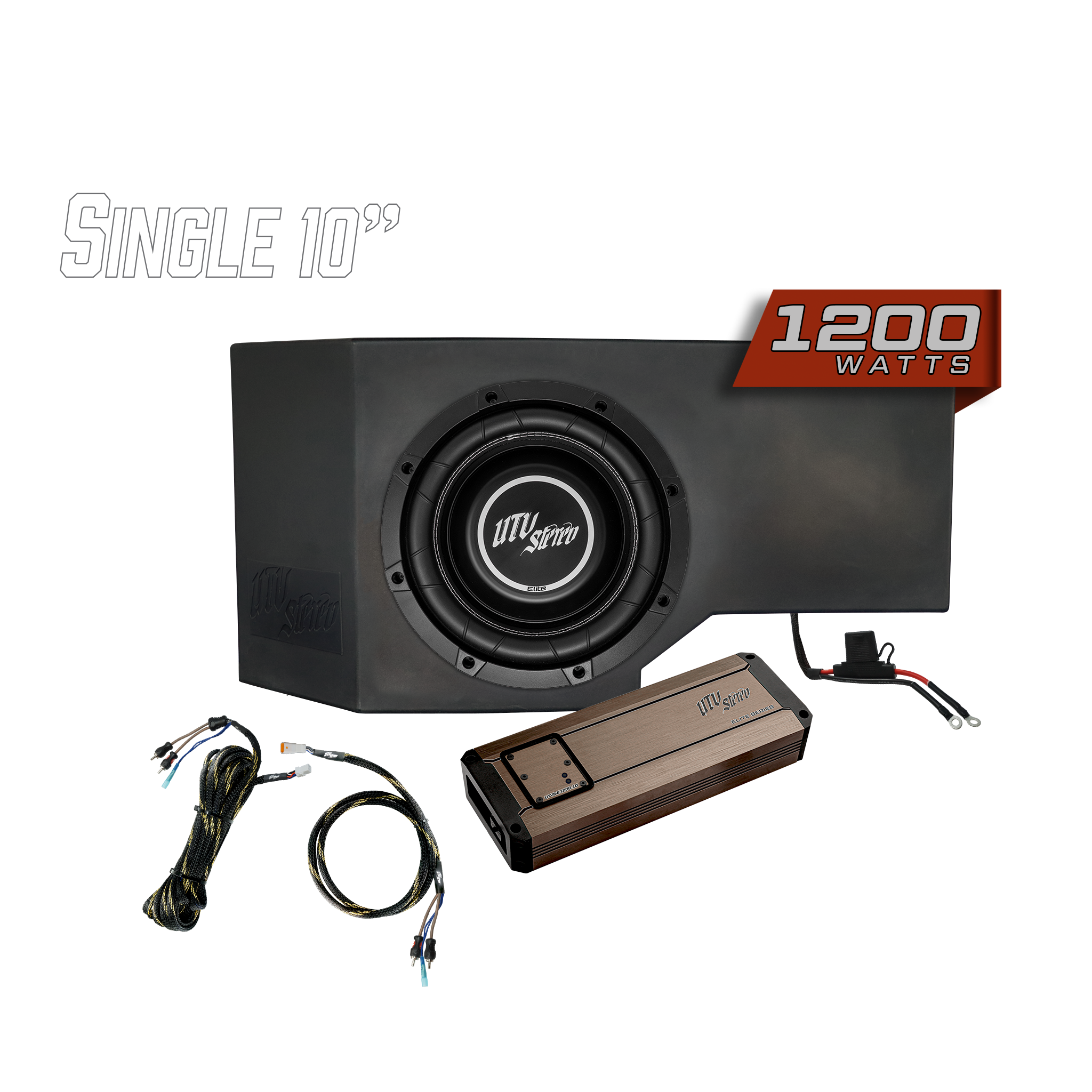 Photo of Can-Am® Defender 1200W Single Passenger Side 10" Subwoofer Kit | UTVS-DEF-SUB-1200-PASS by UTV Stereo - Premium Can-Am Defender Subwoofer Enclosure for UTVs / Side by Sides