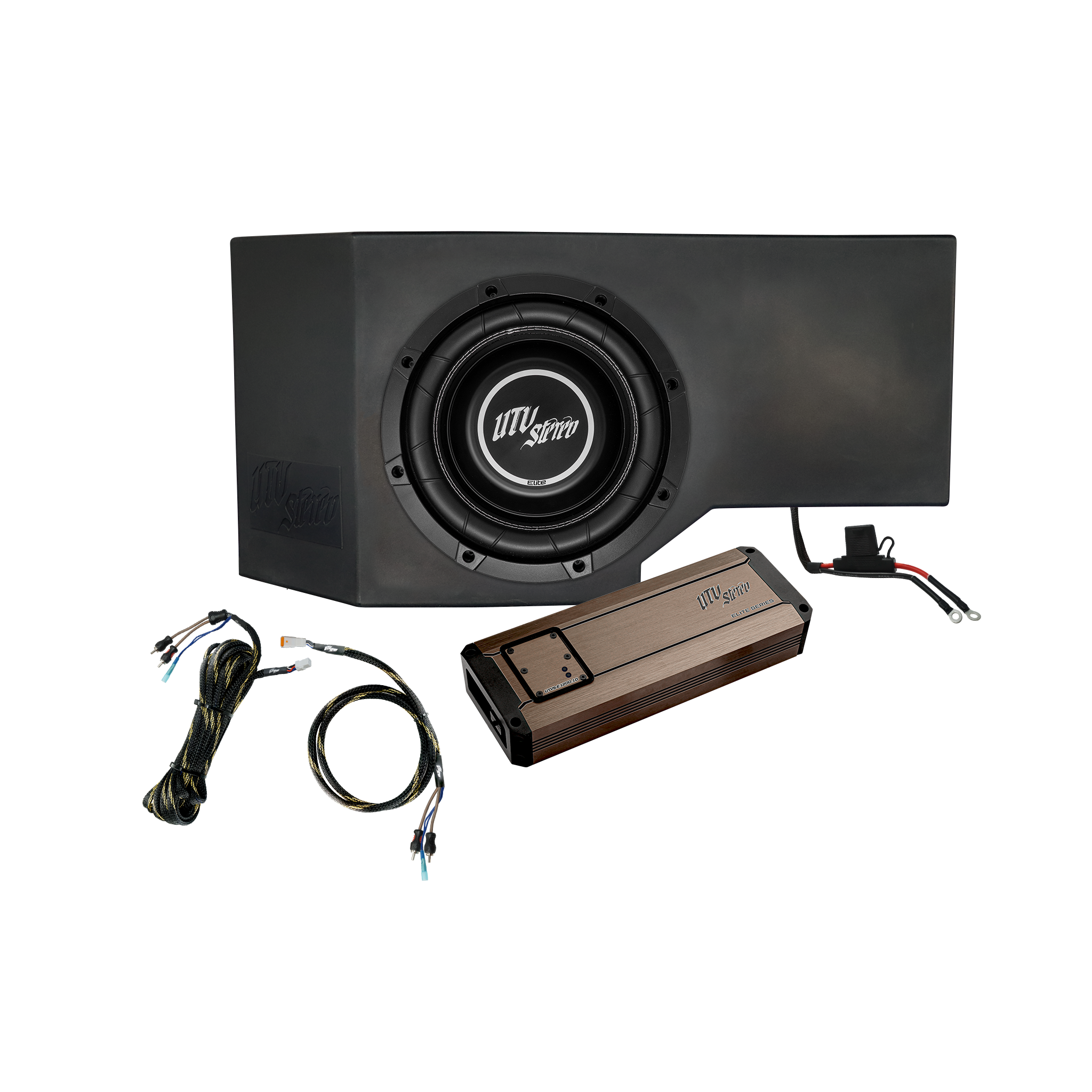 Photo of Can-Am® Defender 1200W Single Passenger Side 10" Subwoofer Kit | UTVS-DEF-SUB-1200-PASS by UTV Stereo - Premium Can-Am Defender Subwoofer Enclosure for UTVs / Side by Sides