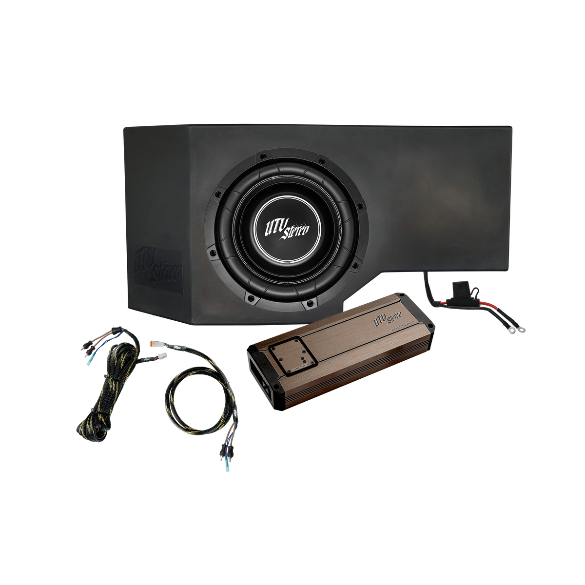 Can-Am® Defender HD10 1200W Single Side 10" Subwoofer Kit | UTVS-DEF-SUB-1200