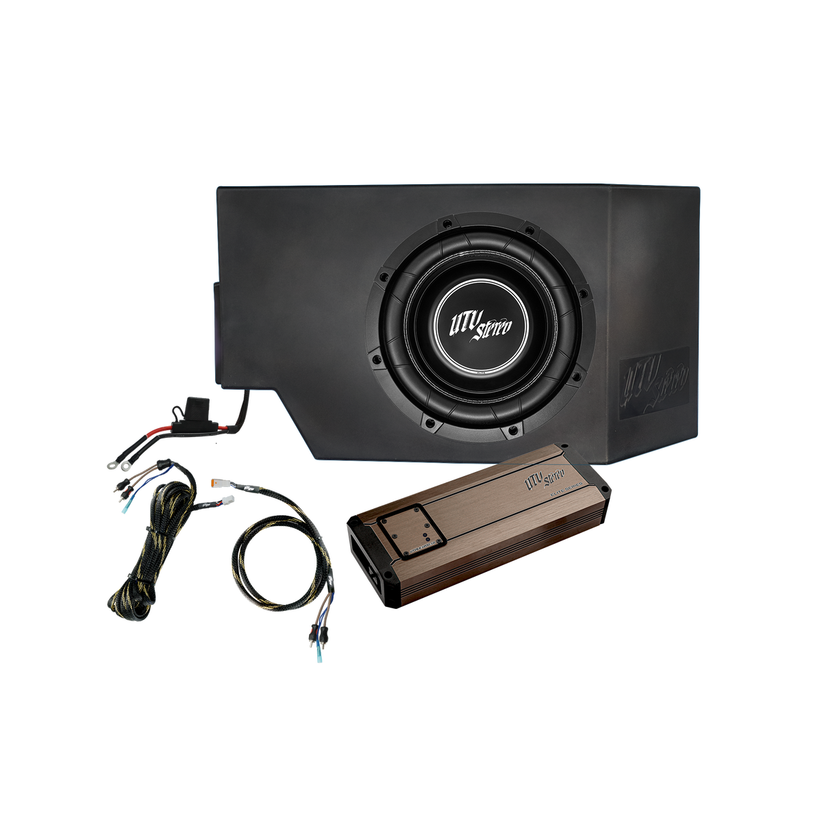 Can-Am® Defender HD10 1200W Single Side 10" Subwoofer Kit | UTVS-DEF-SUB-1200