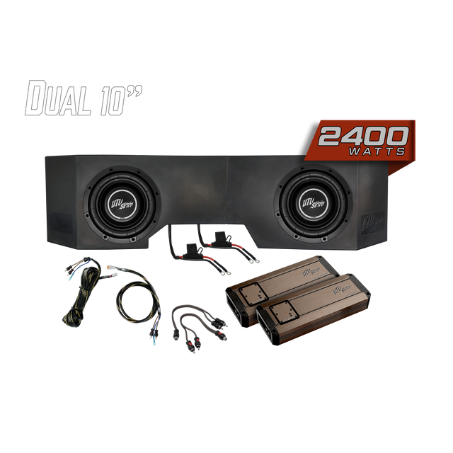 Photo of Can-Am® Defender 2400W Dual 10"Subwoofer Kit | UTVS-DEF-SUB-2400-2 by UTV Stereo - Premium Can-Am Defender Subwoofer Enclosure for UTVs / Side by Sides