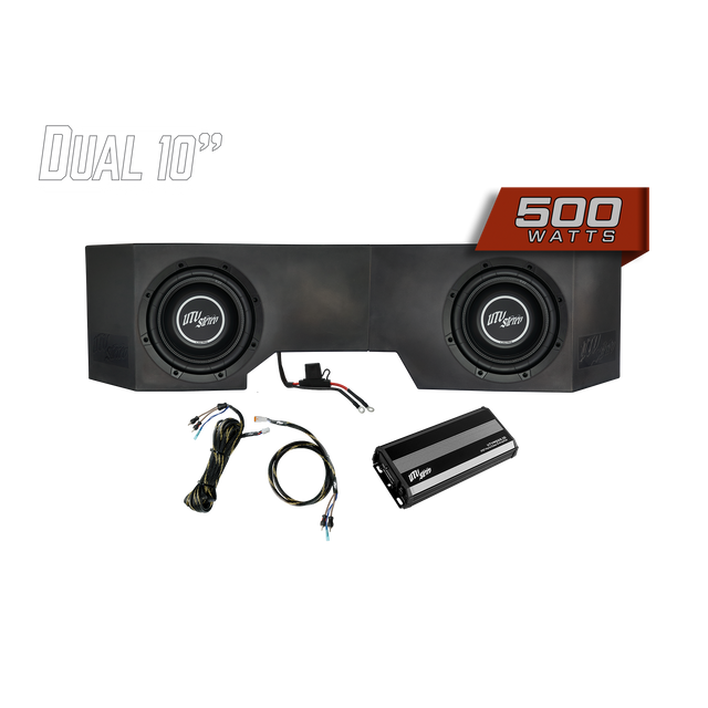 Photo of Can-Am® Defender 500W Dual 10" Subwoofer Kit | UTVS-DEF-SUB-500-2 by UTV Stereo - Premium Can-Am Defender Subwoofer Enclosure for UTVs / Side by Sides