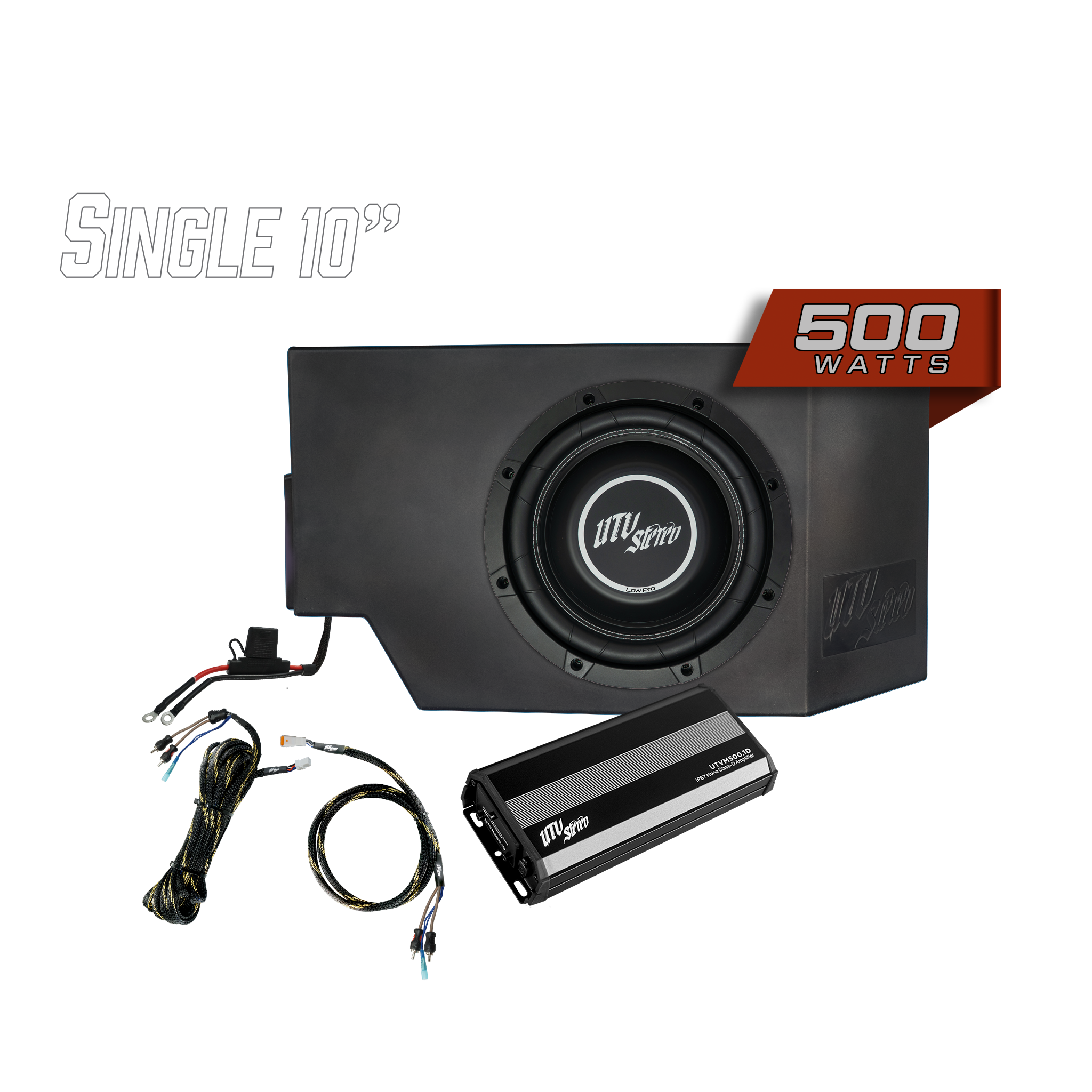 Photo of Can-Am® Defender 500W Single Driver Side 10" Subwoofer Kit | UTVS-DEF-SUB-500-DRIVER by UTV Stereo - Premium Can-Am Defender Subwoofer Enclosure for UTVs / Side by Sides
