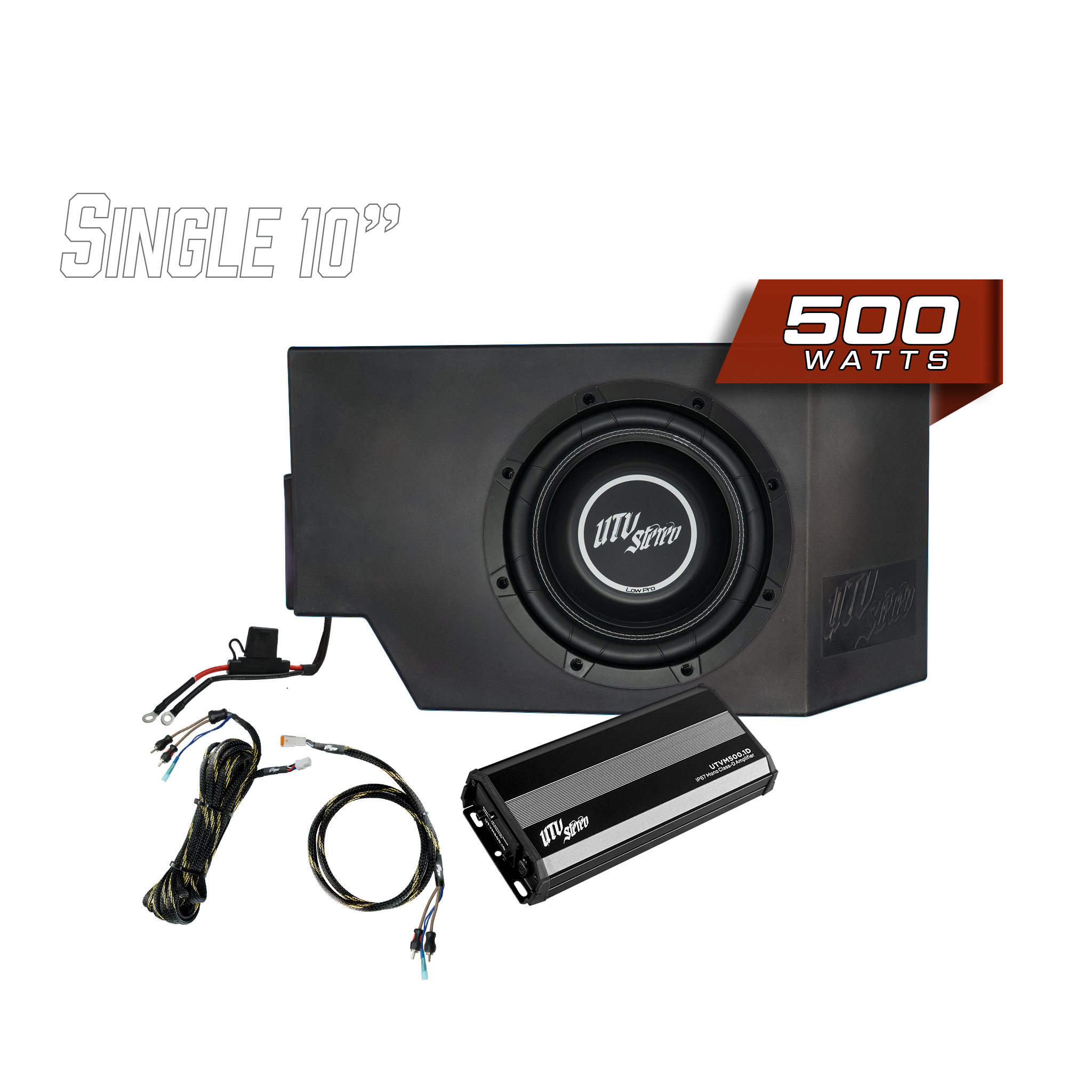 Photo of Can-Am® Defender 500W Single Driver Side 10" Subwoofer Kit | UTVS-DEF-SUB-500-DRIVER by UTV Stereo - Premium Can-Am Defender Subwoofer Enclosure for UTVs / Side by Sides