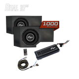 UTV Stereo Can-Am Defender HD11 1000W Dual 10-Inch Subwoofer Kit