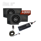 UTV Stereo Can-Am Defender HD11 1000W Dual 10-Inch Subwoofer Kit