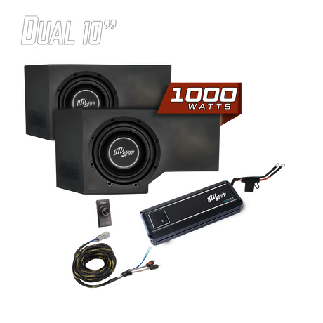 Can-Am® Defender HD11 1000W Dual 10" Subwoofer Kit | UTVS-DEF2-1000-2-GO
