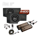 Can-Am® Defender HD11 2400W Dual 10" Subwoofer Kit | UTVS-DEF2-2400-2-GO